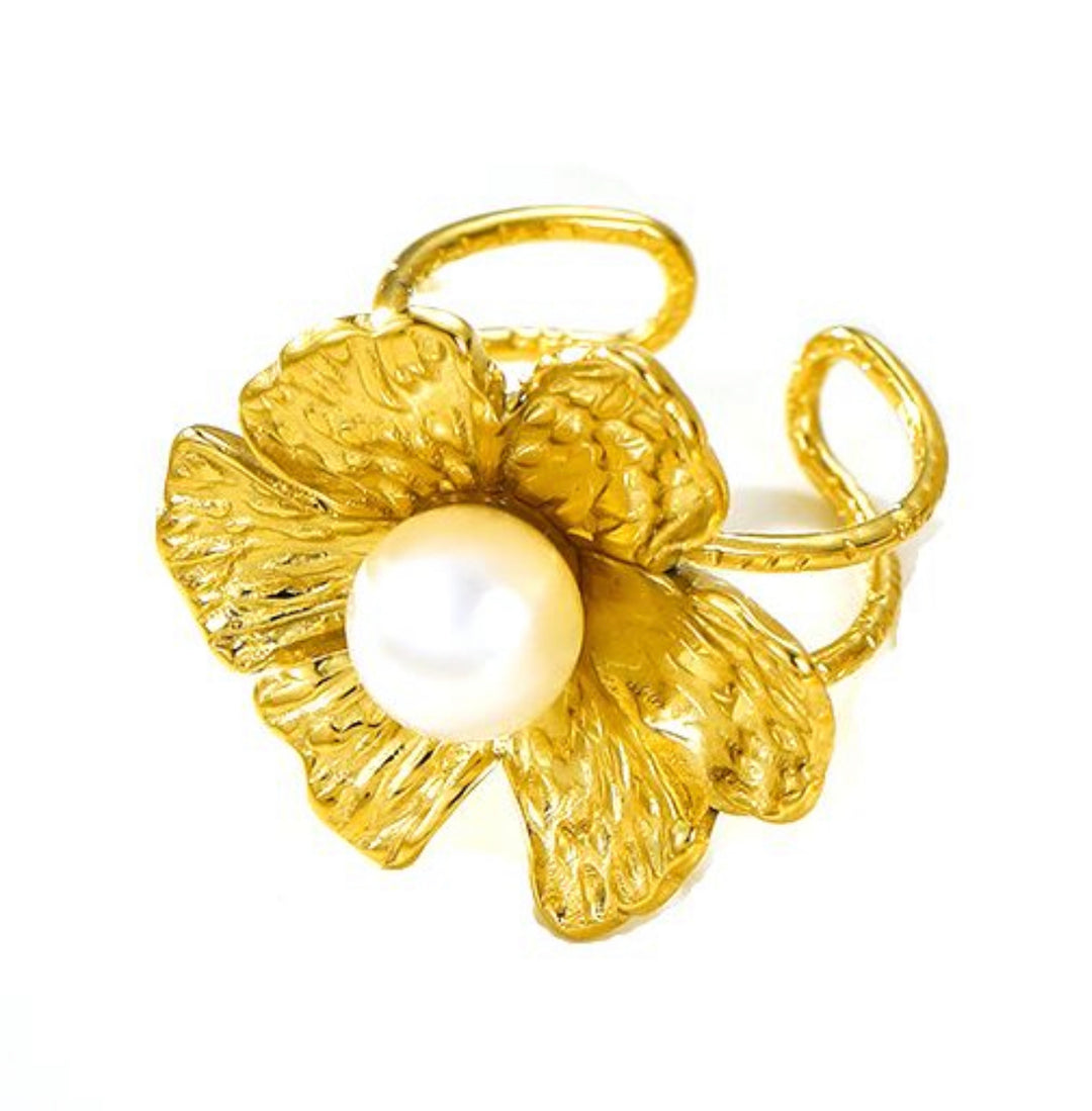 WS Flora Pearl Ring