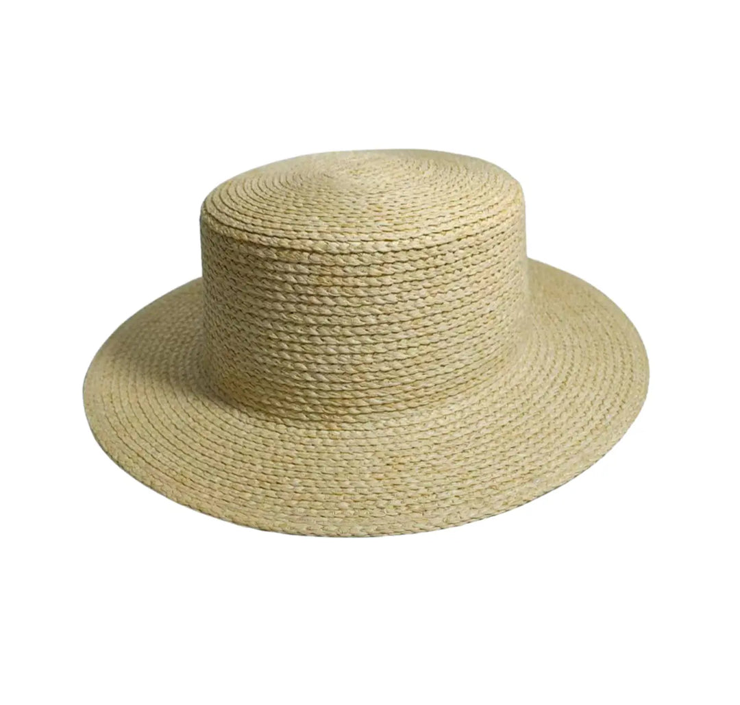WS - Majorca Raffia Like Boater - Hero