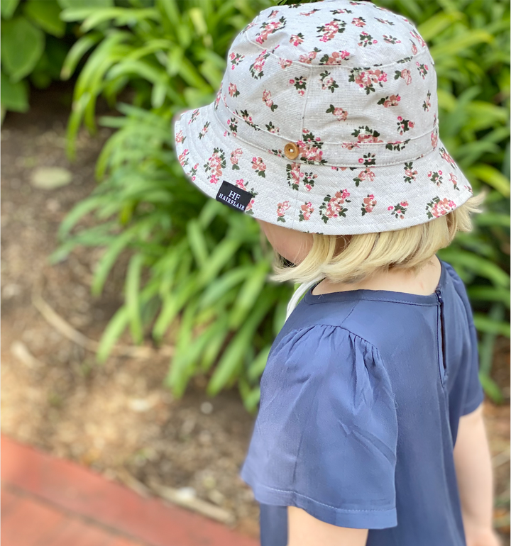 Hats - Kids Pink Posy 3-5yrs