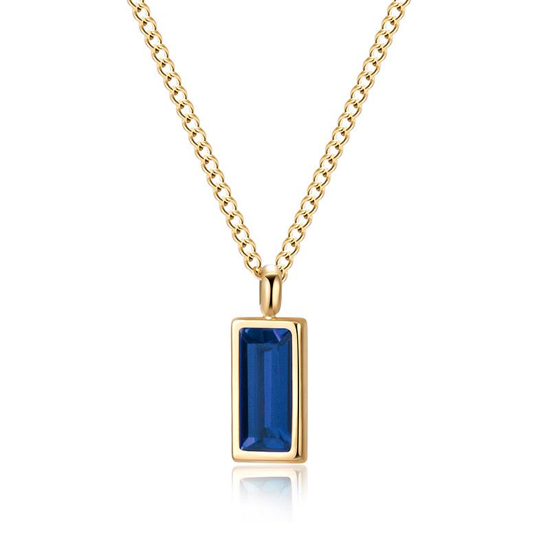 WS Baguette Huggies on Gold - Blue