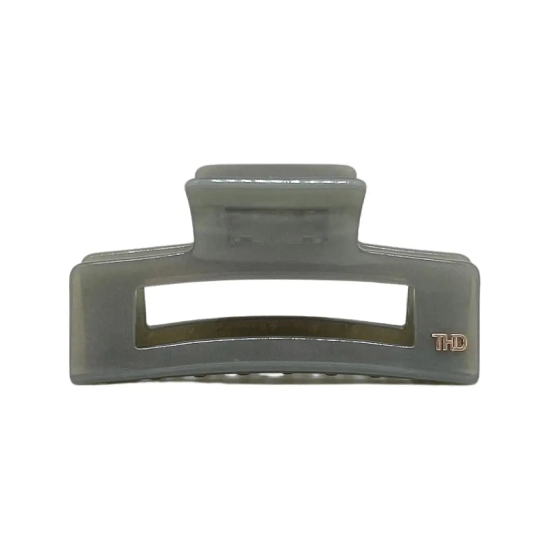 Acetate Rectangular Hair Claw in Grey Lilac