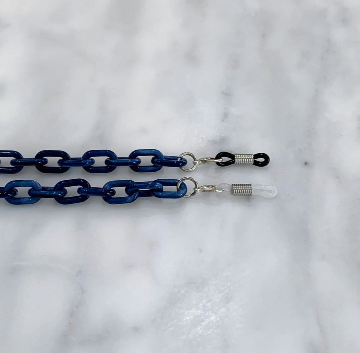 Glasses / Sunglass Chain - Blue & SIlver