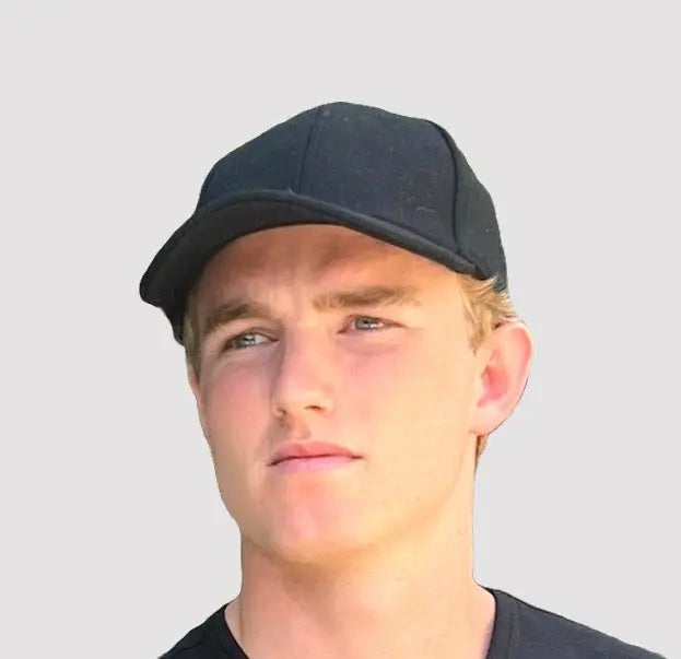 Wool Baseball Cap Unisex - Black