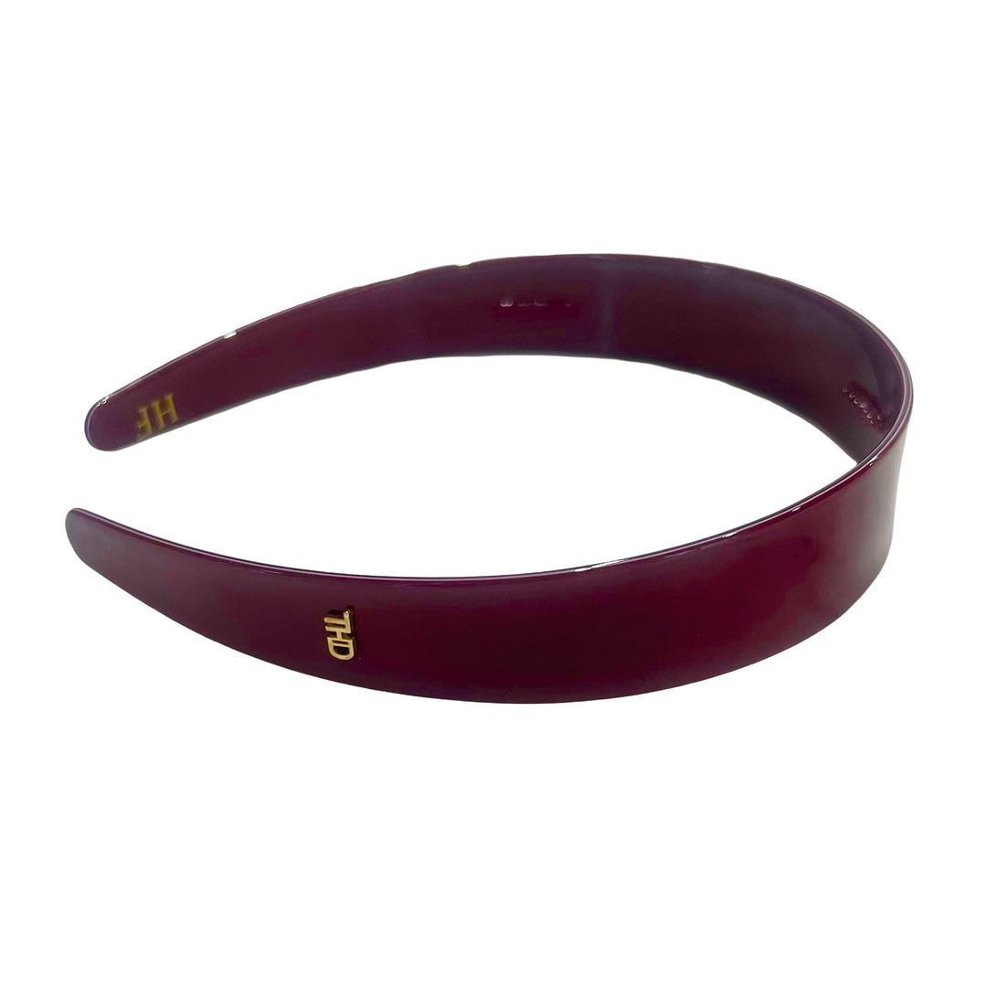 WS Acetate Headband -2.5cm Wide Wine