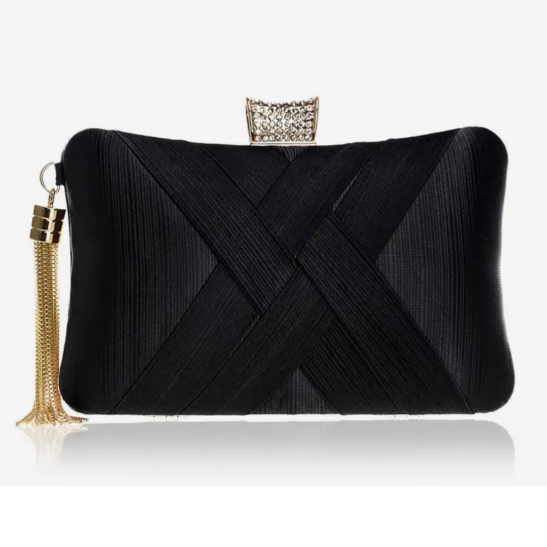 Satin Cross Bag Black
