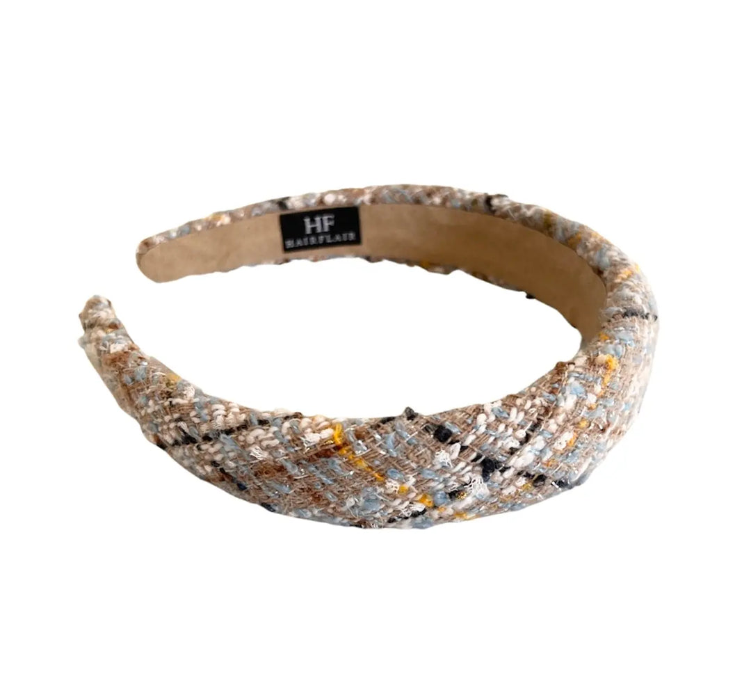 Plaid Padded Alice - Brown/Blue/Offwhites