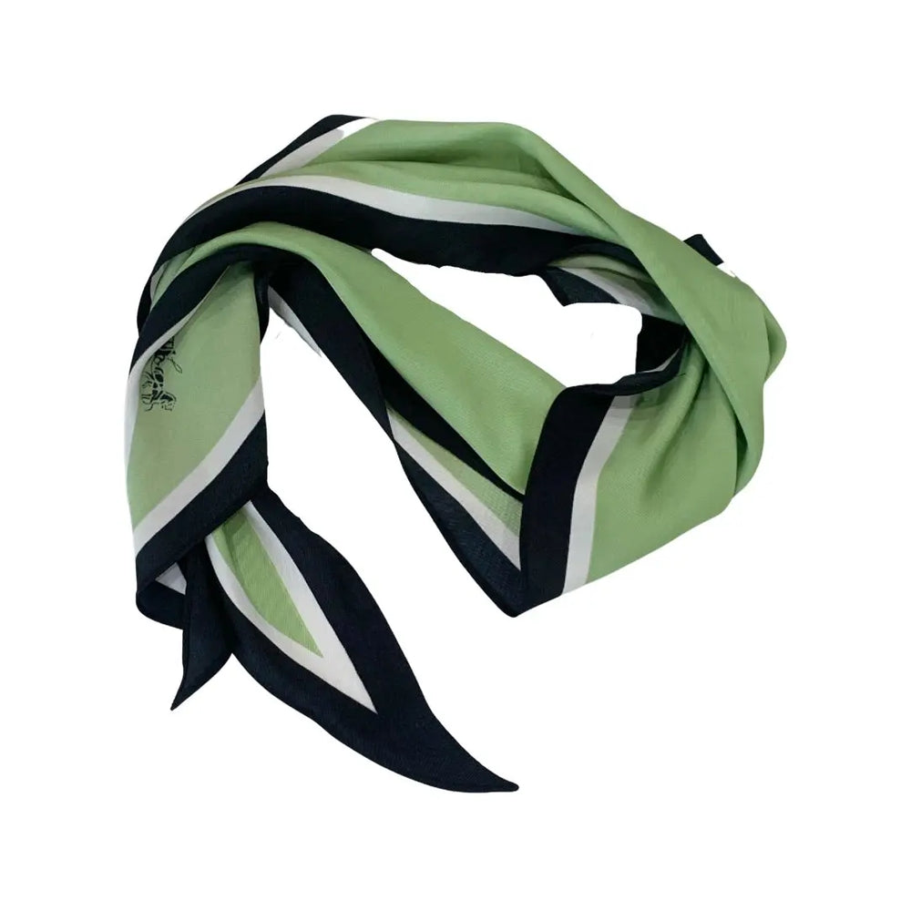 WS Neckscarf Diamond Shape - Green, White and Black - Image 1