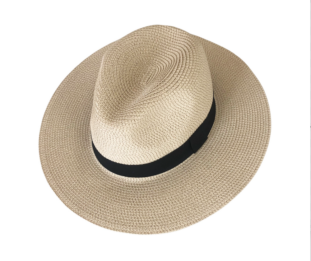 Panama Foldable Hat Unisex Large Natural