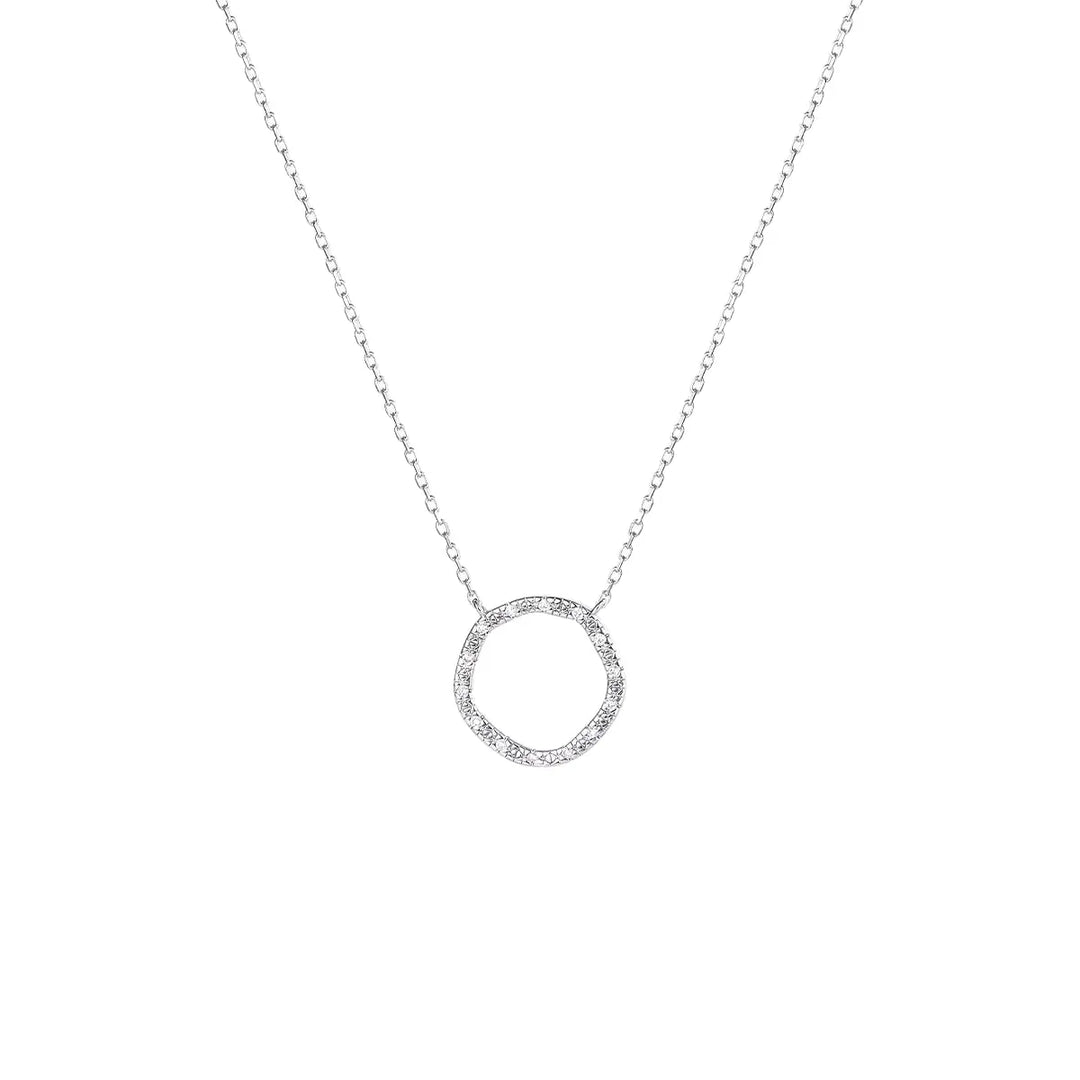 Rivière Circle zirconia Sterling silver Ring