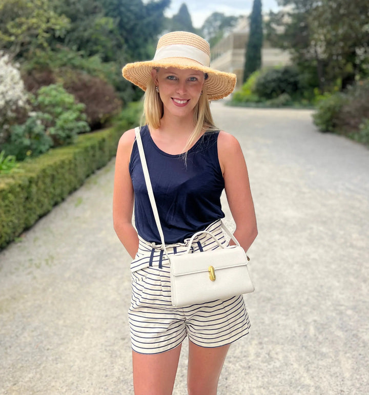 Katherine Vegan Leather Bag – White