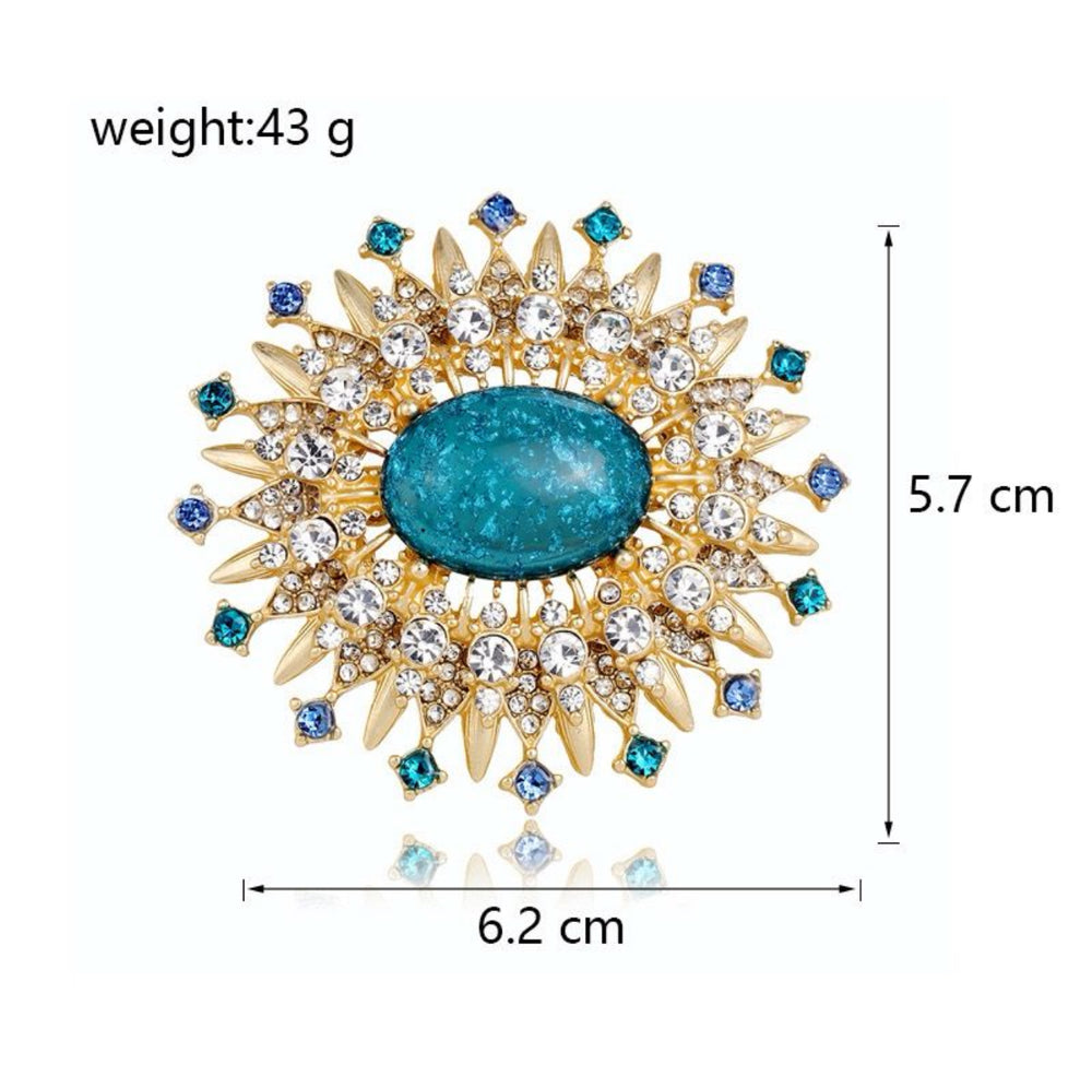WS Brooch - Katrina Blue Heirloom