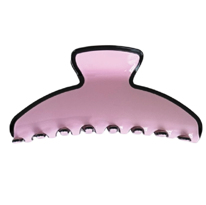 WS Oversized Hairclaw in Pirouette Pink - Black Trim 75452353555