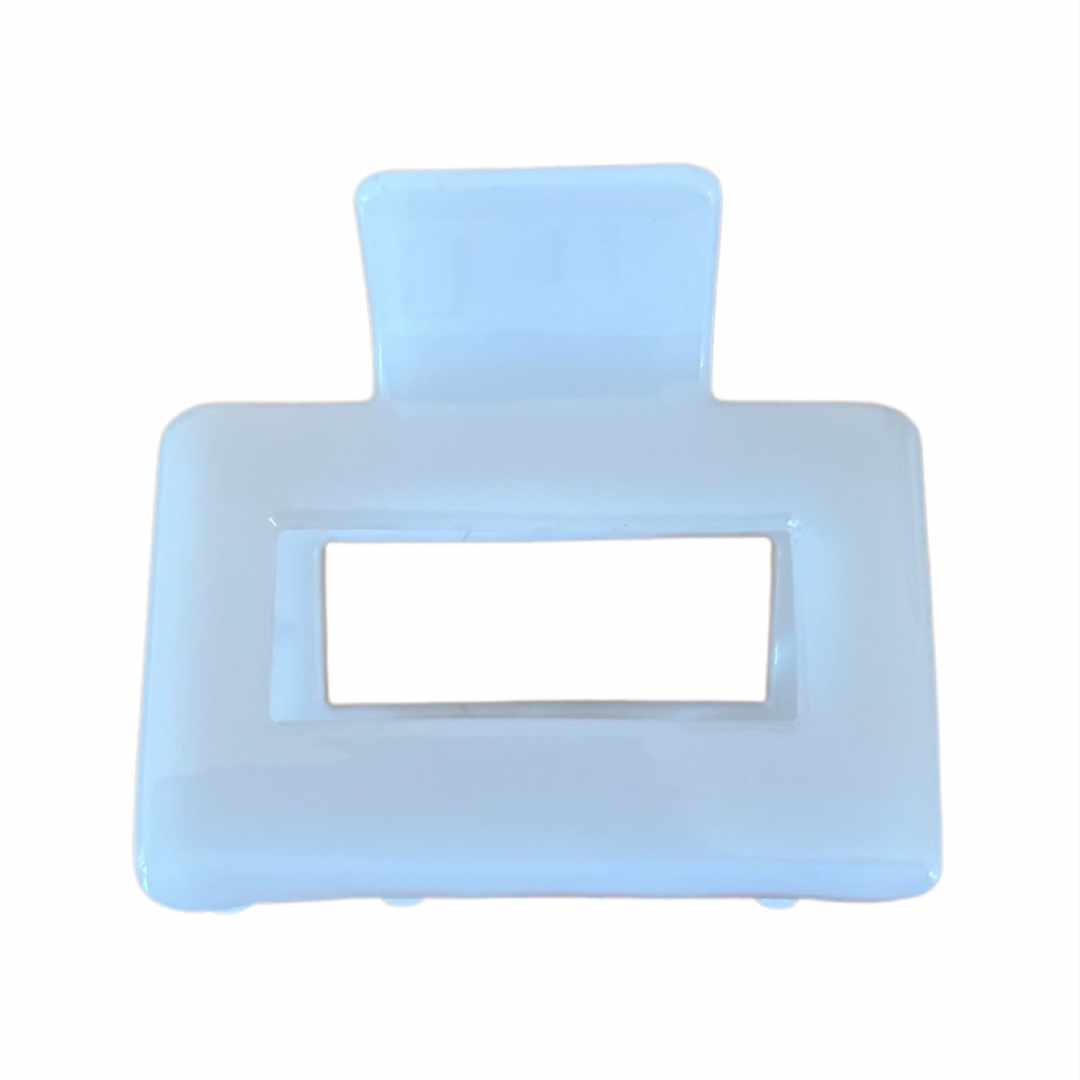 WS Premium Medium Acetate Rectangular Claw - Glacier Blue
