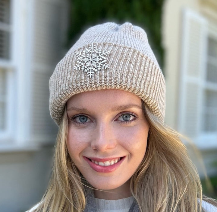 Angora Blend Slouch beanie&SF -Fawn