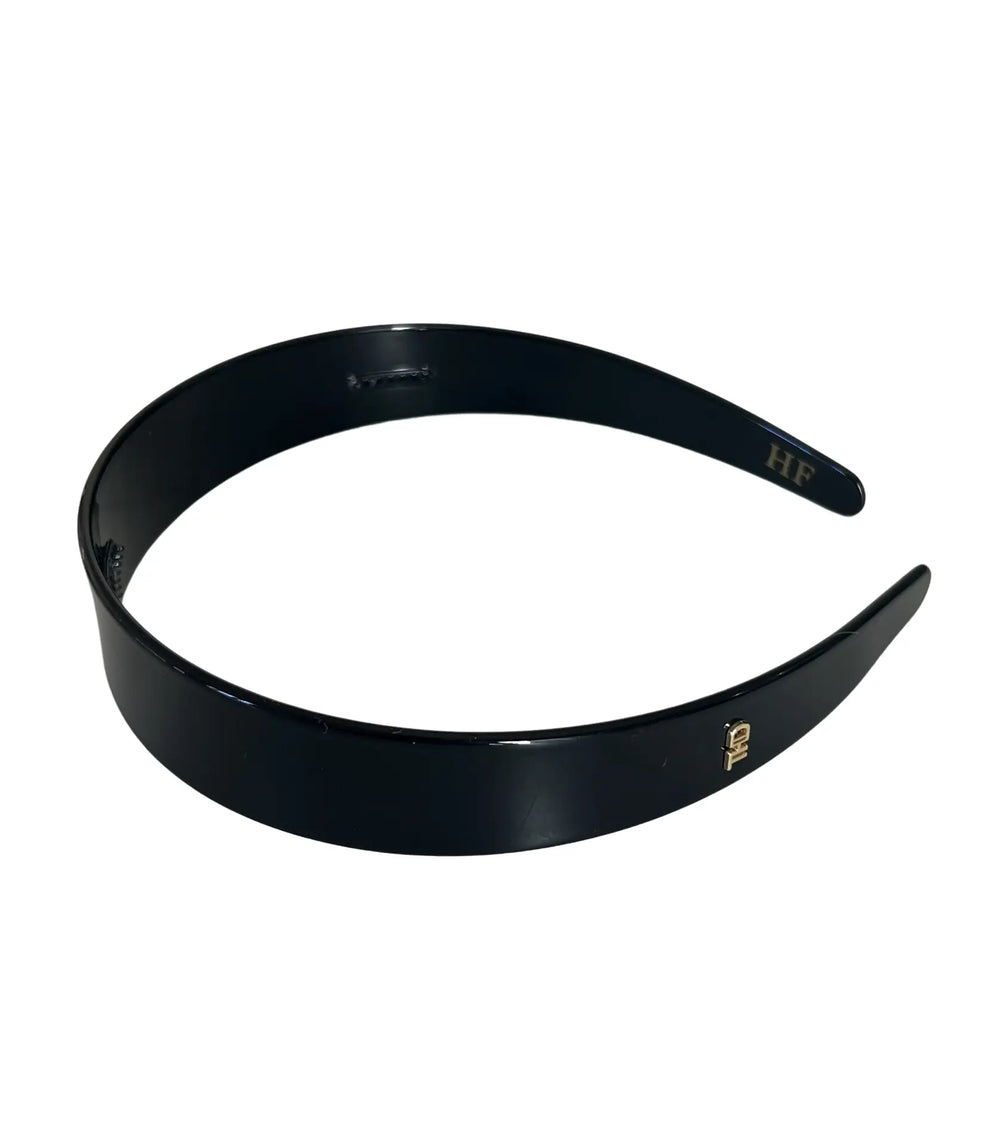 Acetate Headband -2.5cm Wide Black