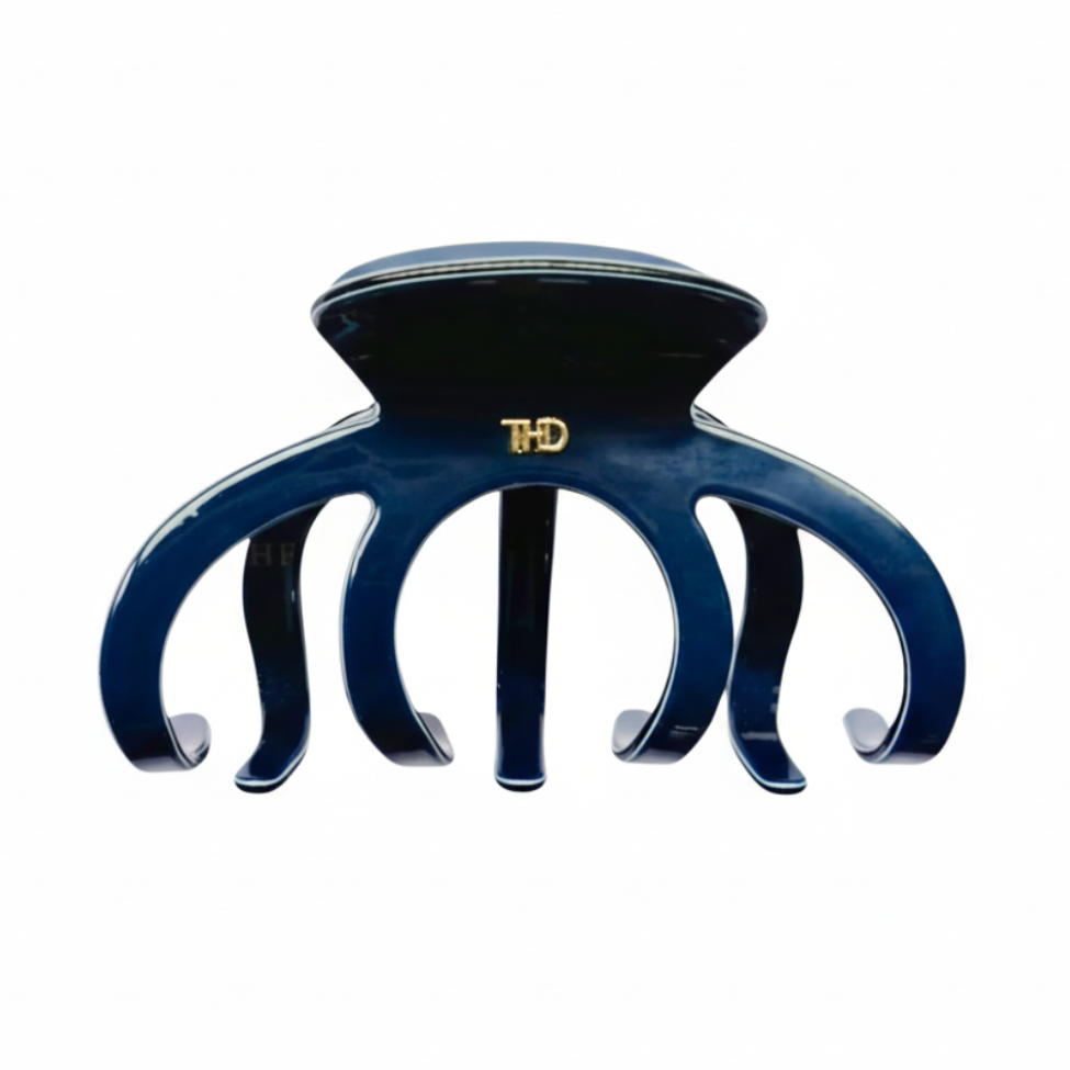 Octopus Acetate Hair Claw in Deep Navy