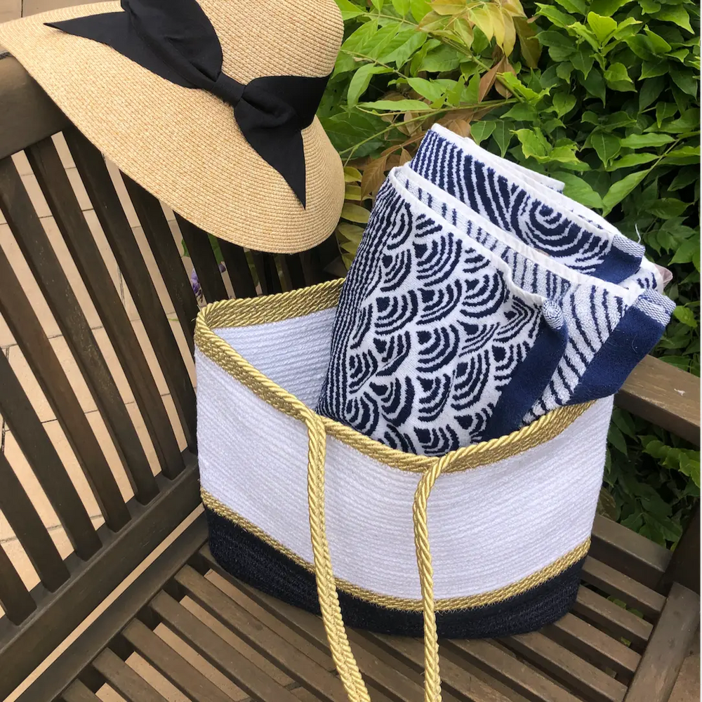 WS Bag - Capri Medium - Silver, White & Natural - Image 1
