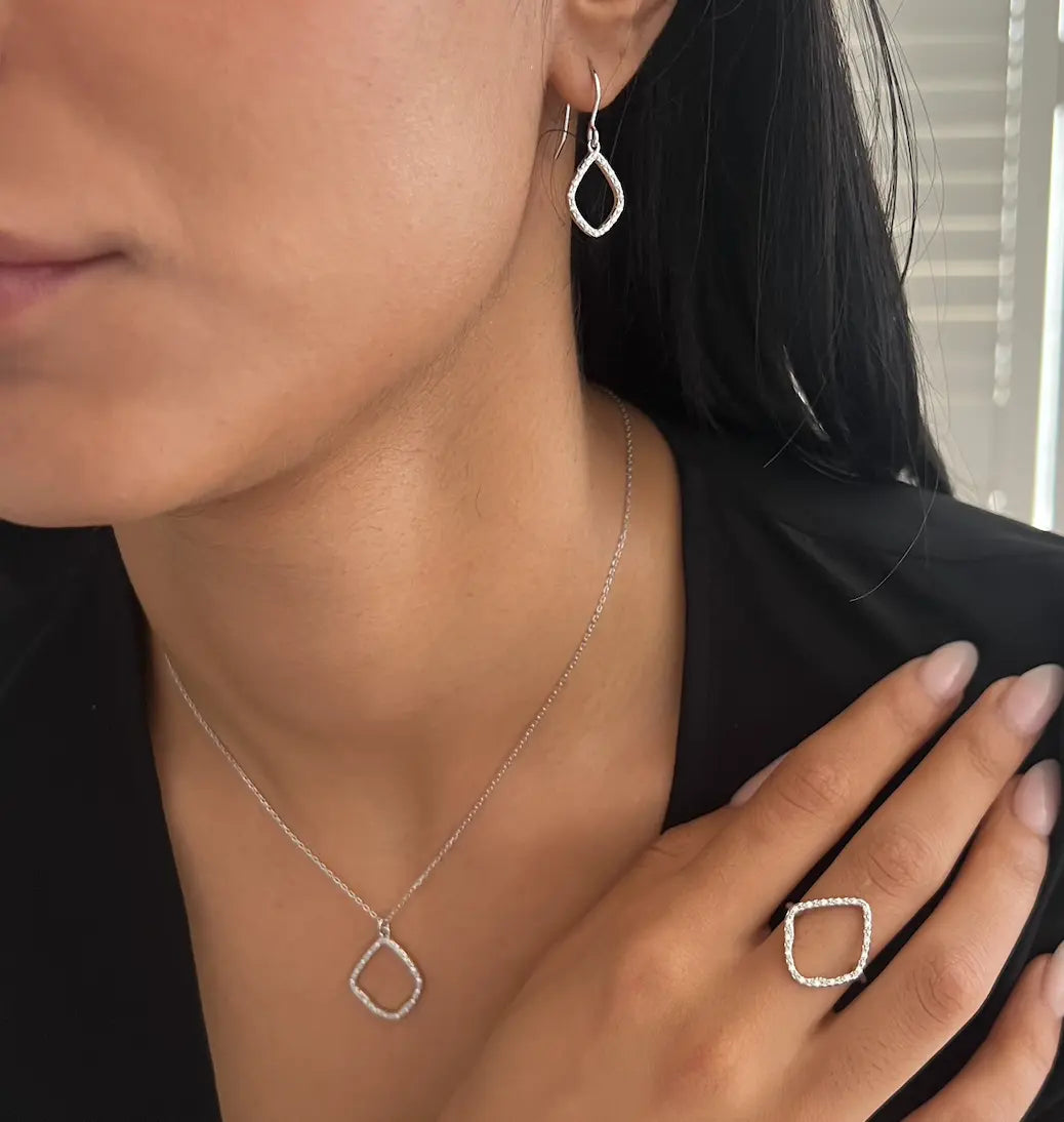 Rivière Diamond zirconia Sterling silver necklace