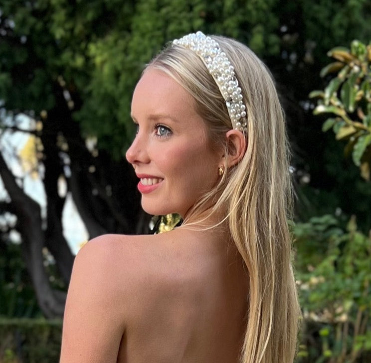 Premium Handmade Pearl & Rhinestone encrusted Headband