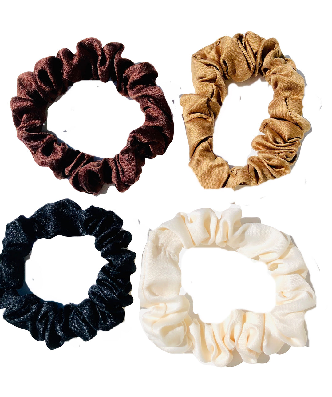WS - Satin Scrunchy Pack - Camel754523536224