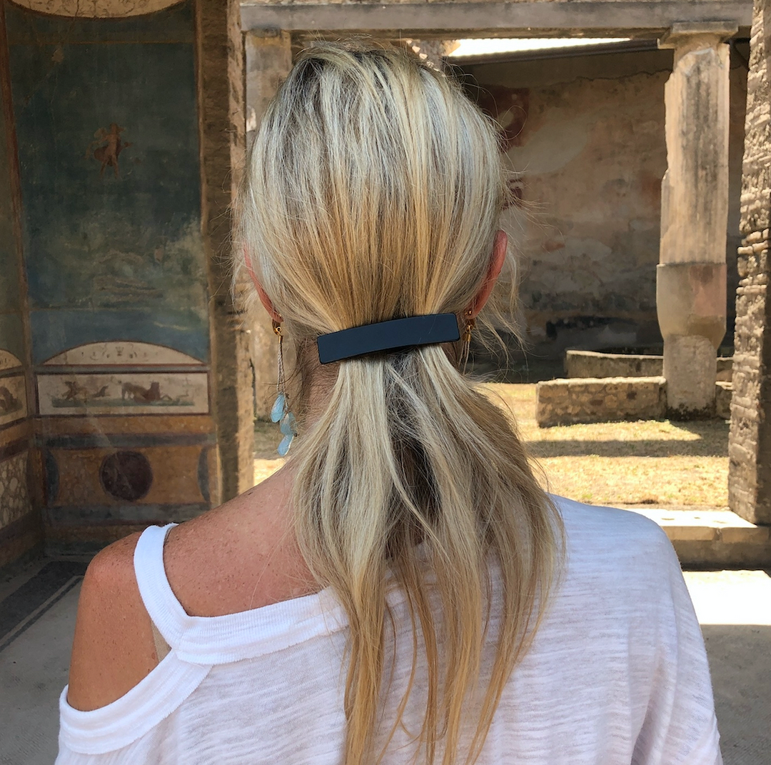 Acetate Barrette - PitchBlack