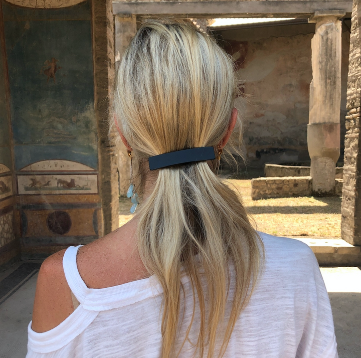 Acetate Barrette - PitchBlack