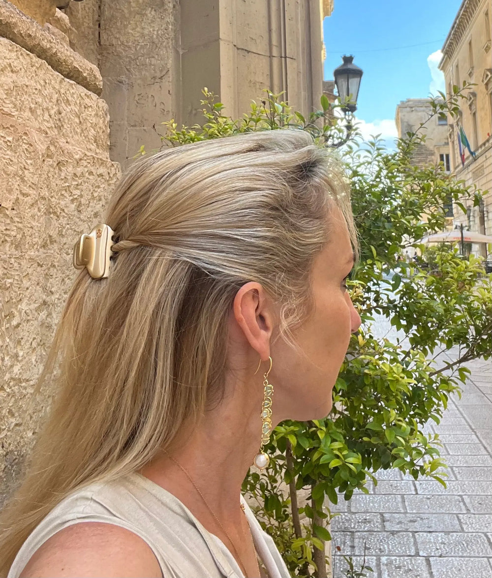 WS Acetate Hair Claw Clip Athenae Nude in Med 757953173854