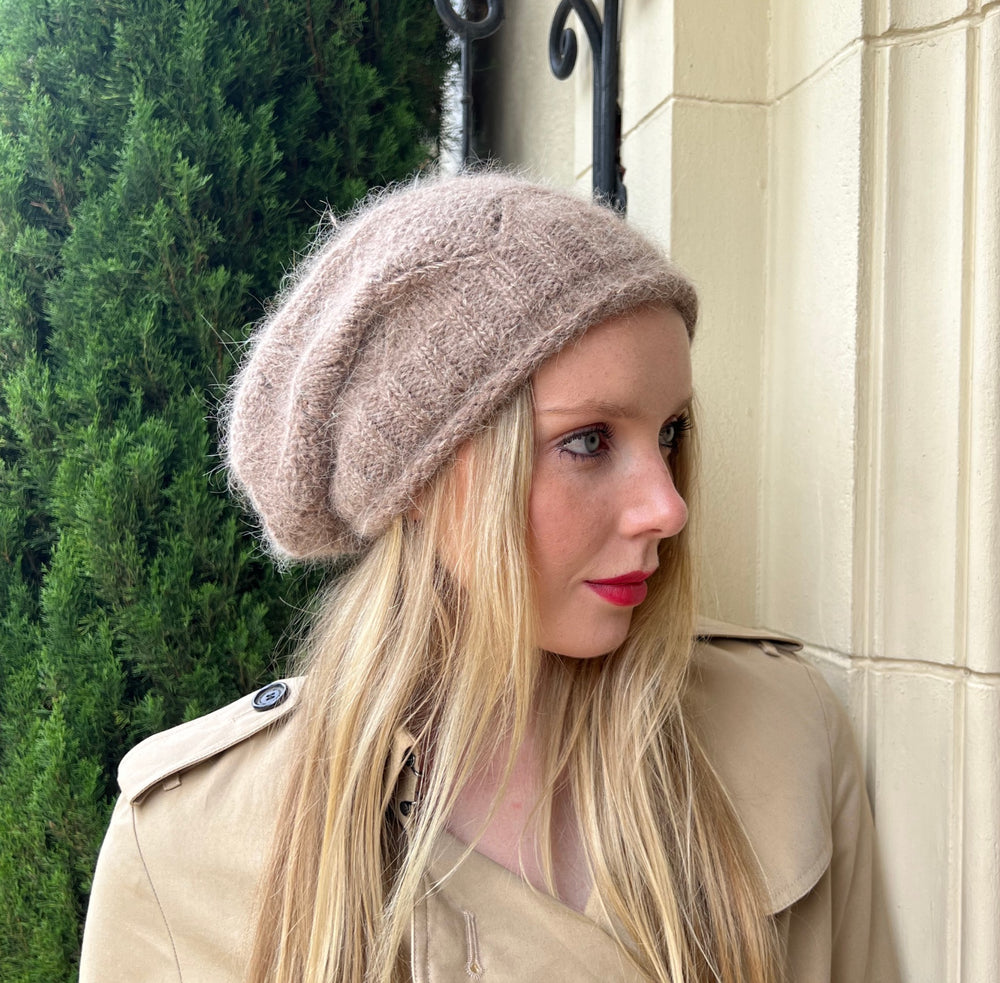 Slouch Beanie - Brown Sparkle