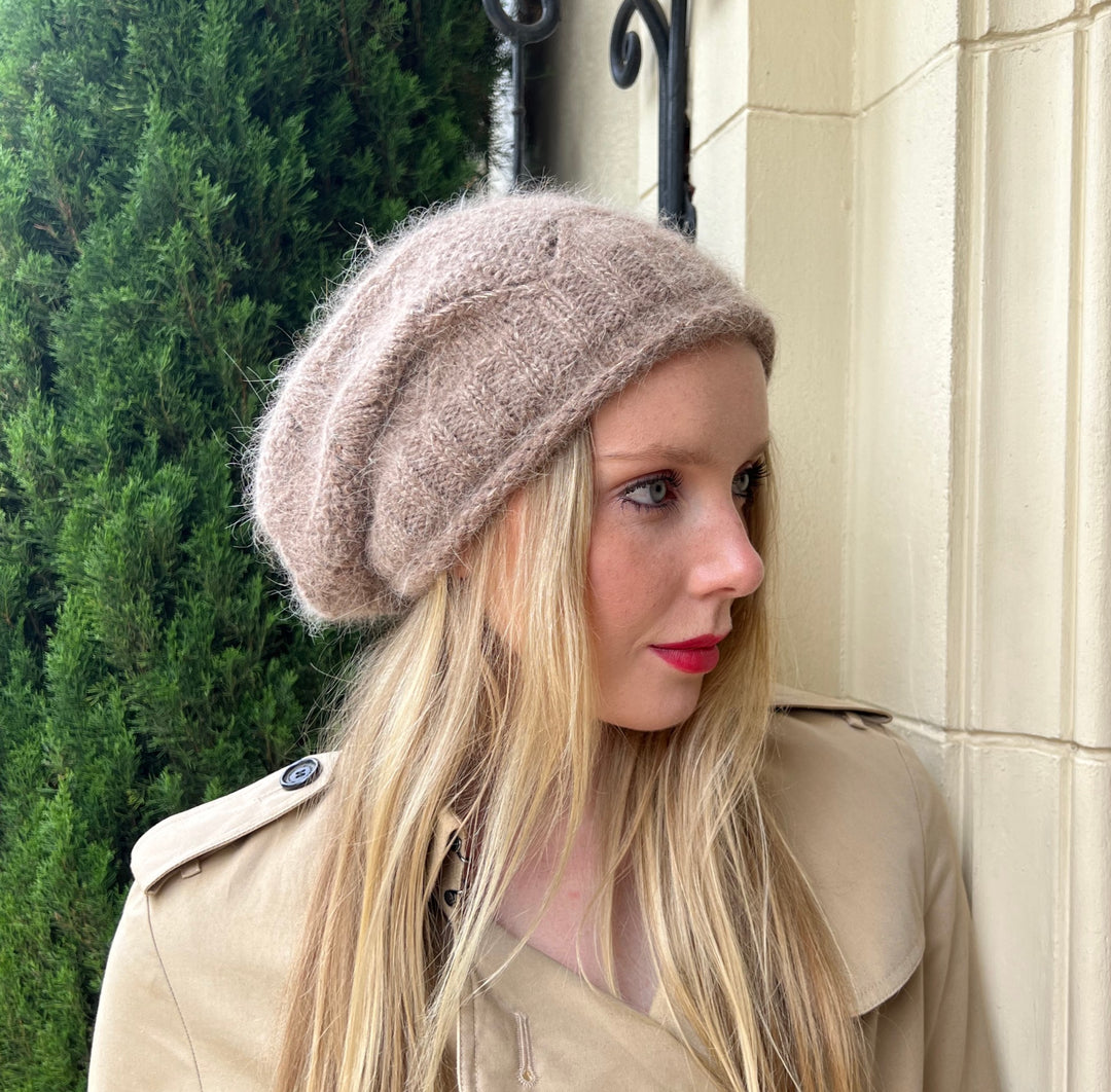 Slouch Beanie - Brown Sparkle