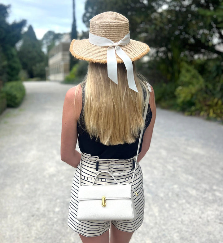Katherine Vegan Leather Bag – White