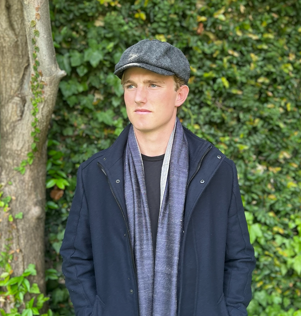 WS Scarf Unisex - Cashmere/ Mulberry Silk Scarf - Navy/Jetstream 744109225840