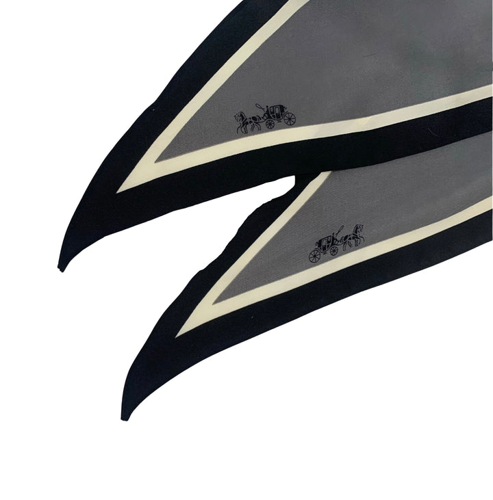 Neckscarf / Hairscarf - Grey and Black
