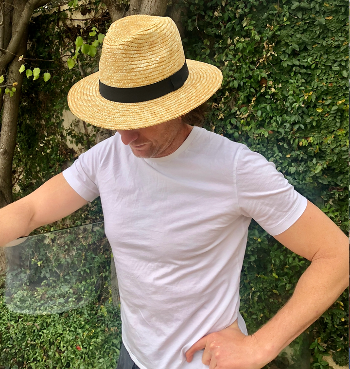 100% Wheat Straw UNISEX Panama Large - 7cm Brim