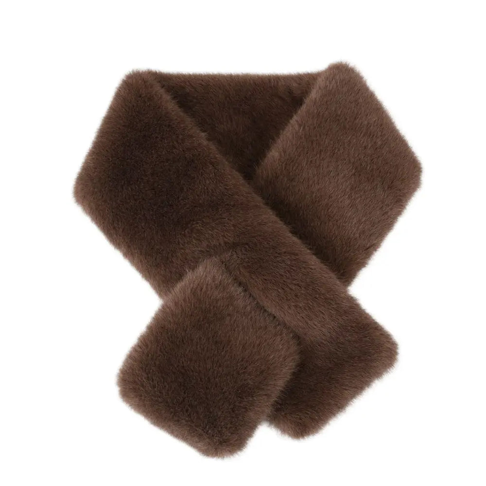 WS Faux Fur Peruvian Hat - Chocolate
