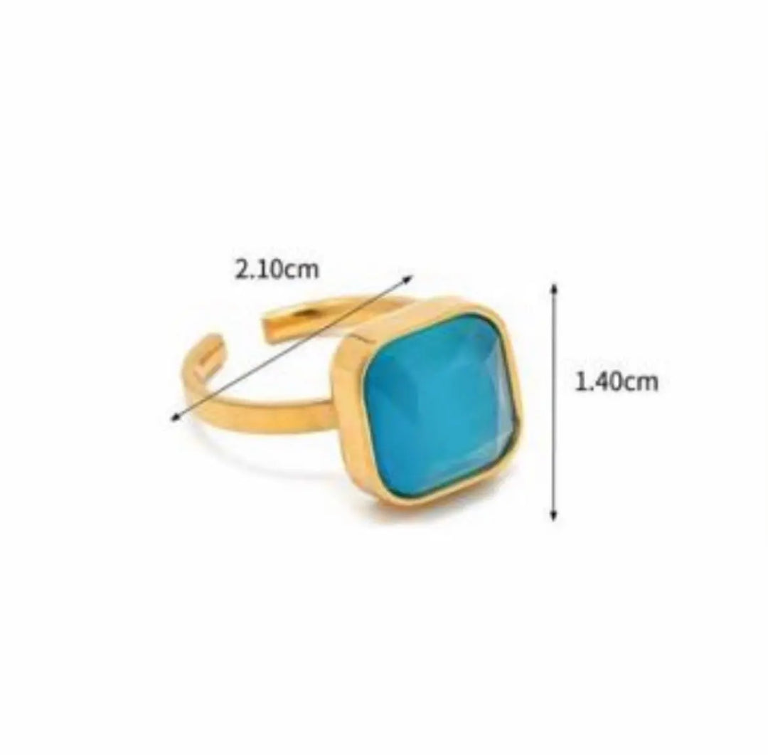 Gold Ring Blue