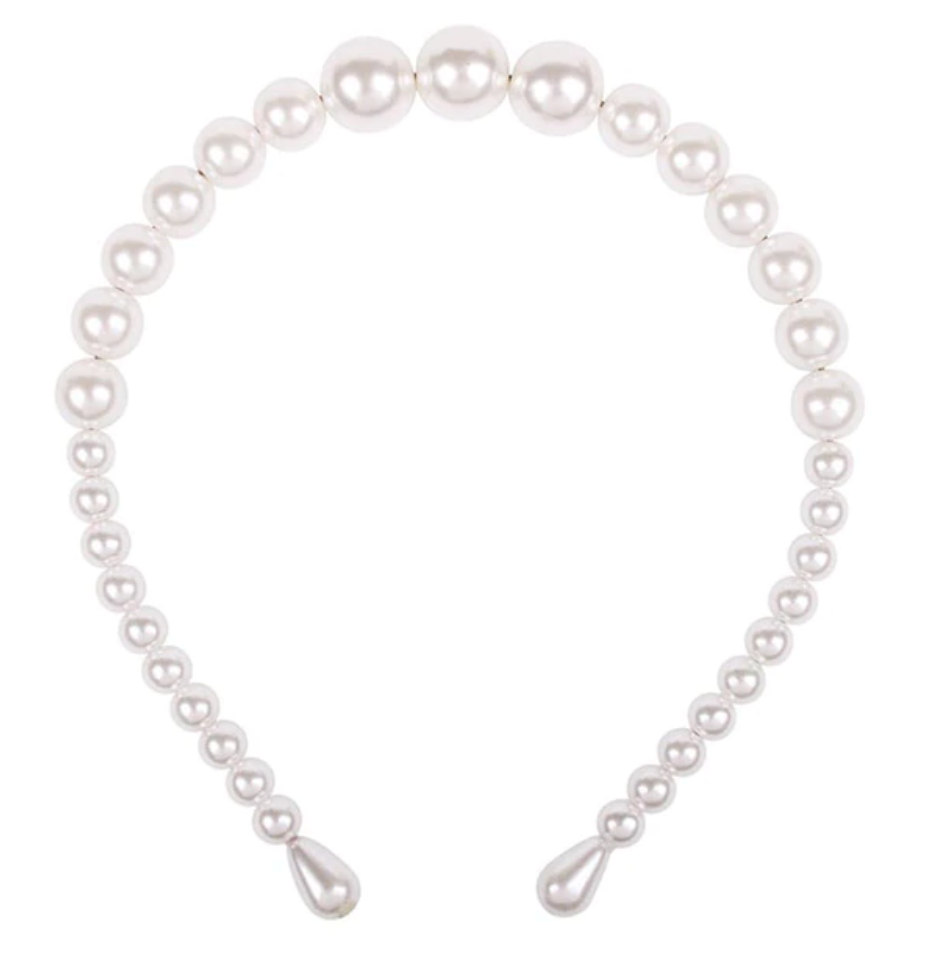 WS - Faux Pearl Headband 728238947149