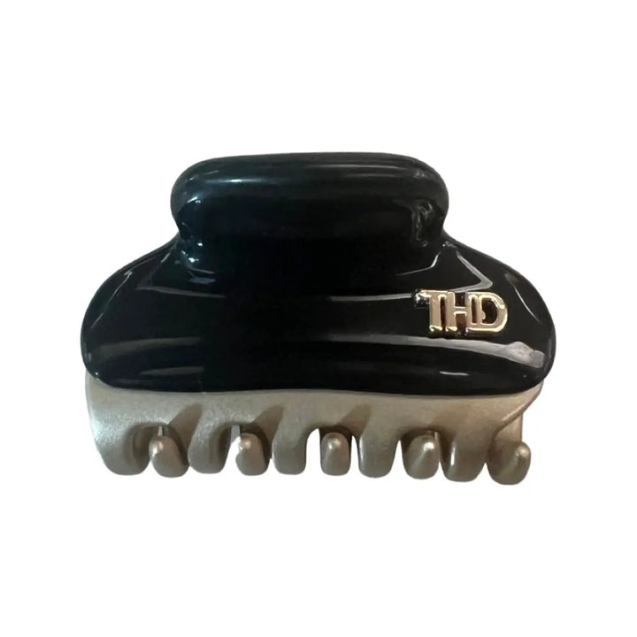 WS Acetate Hair Claw Clip Athenae Noir in Medium 757953173847