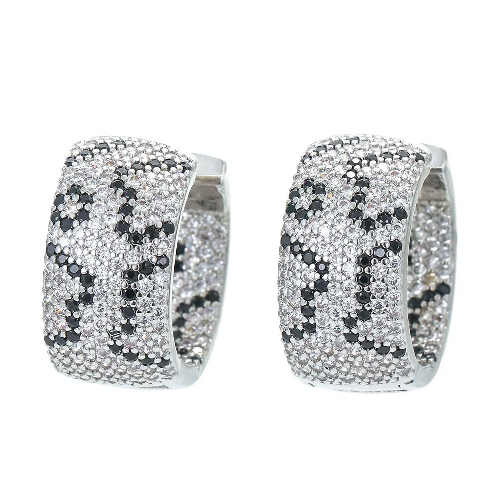 Luciana Silver Animal Pave Earrings