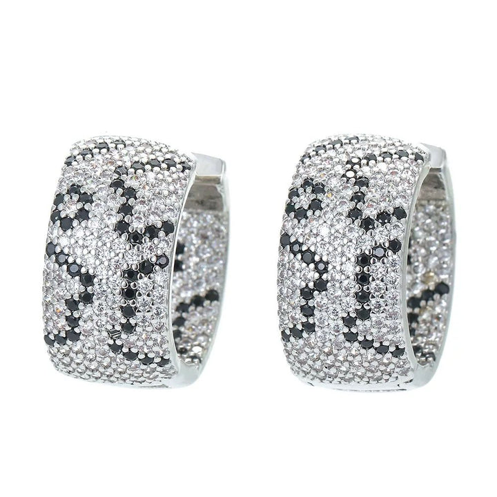 Luciana Silver Animal Pave Earrings