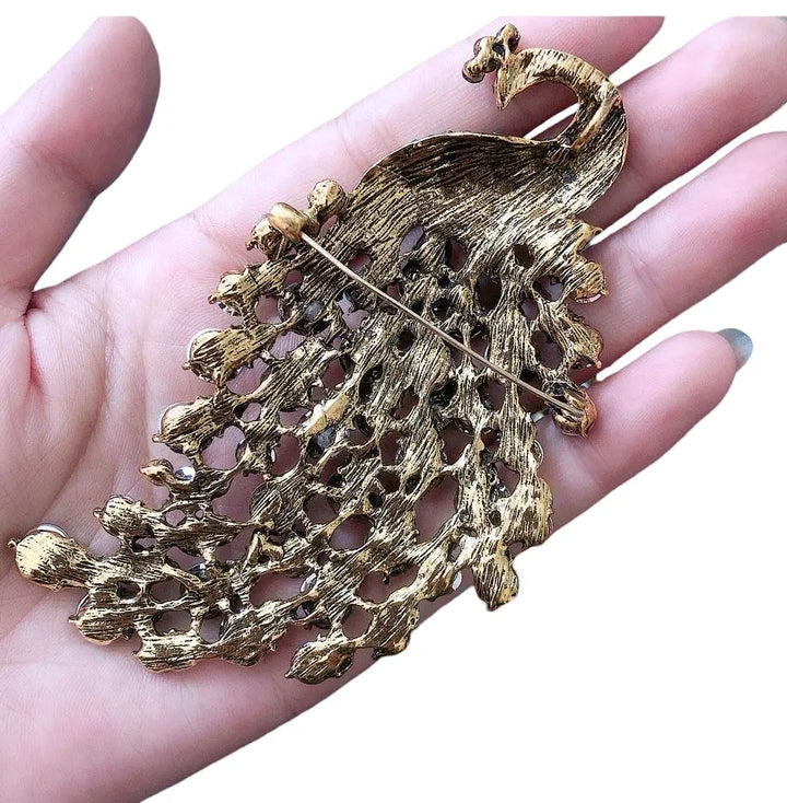 Brooch -Majestic Peacock