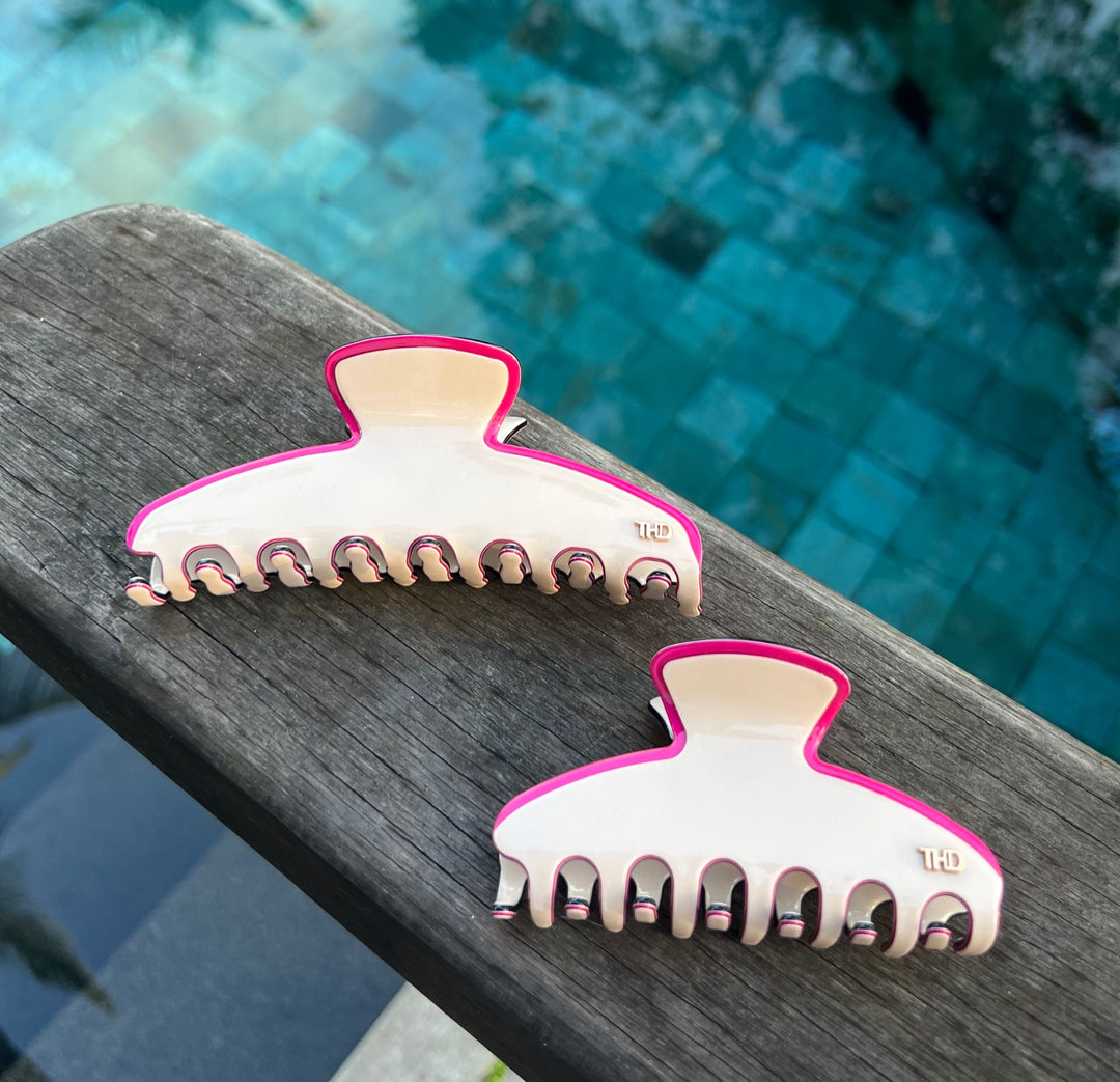 WS Oversized Claw - Vanilla Magenta
