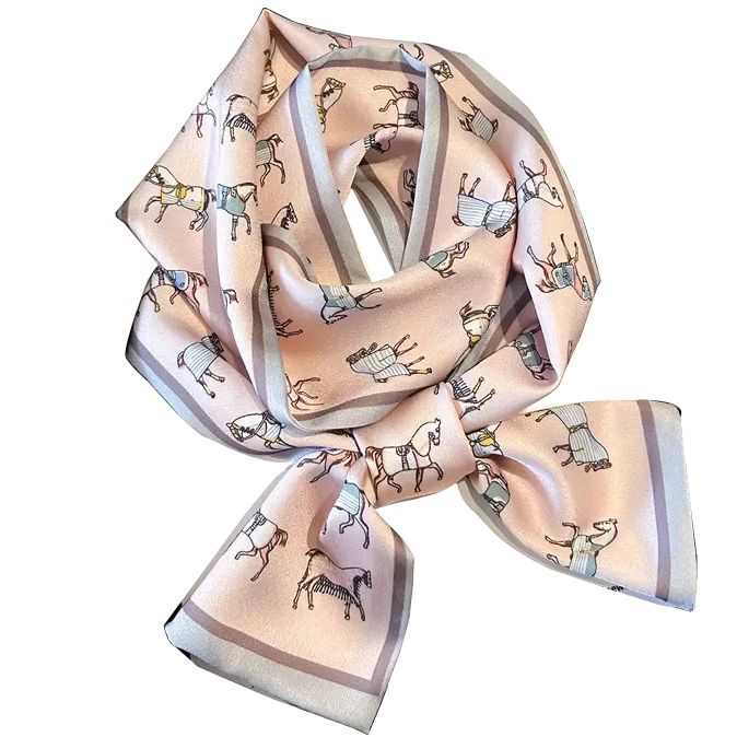 WS - Neckscarf / Hairscarf Pink Carousel