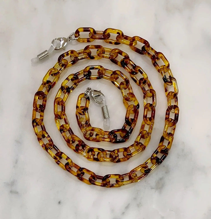 Glasses / Sunglass/Mask Chain in Tortoise