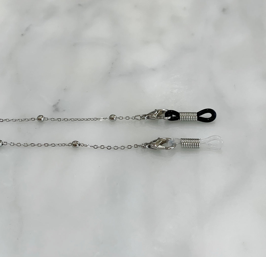 Glasses /Sunglass/Mask Chain metal - Silver