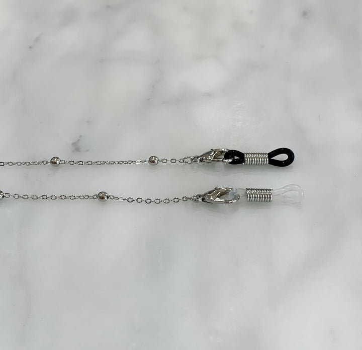 Glasses /Sunglass/Mask Chain metal - Silver