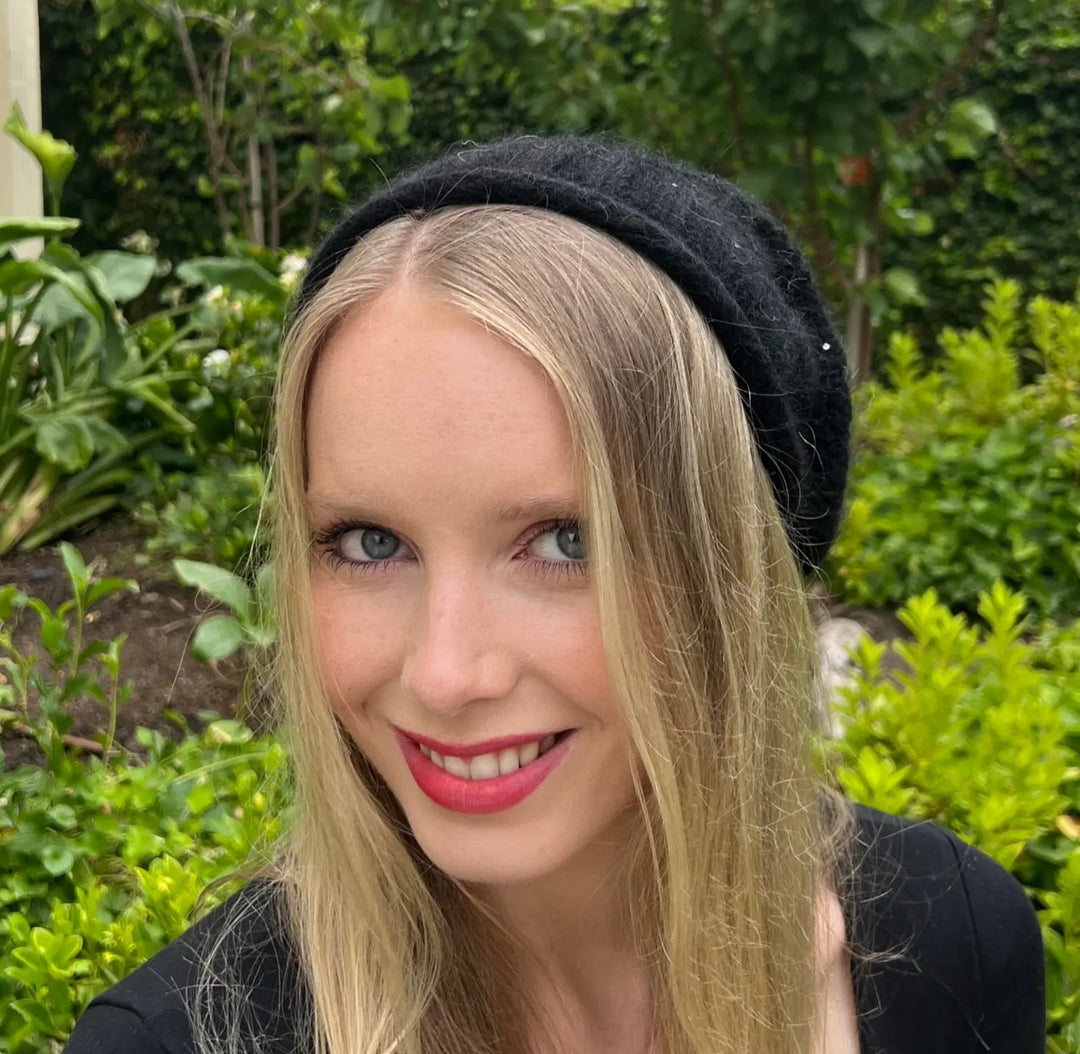 WS Slouch Beanie - Black Sparkle