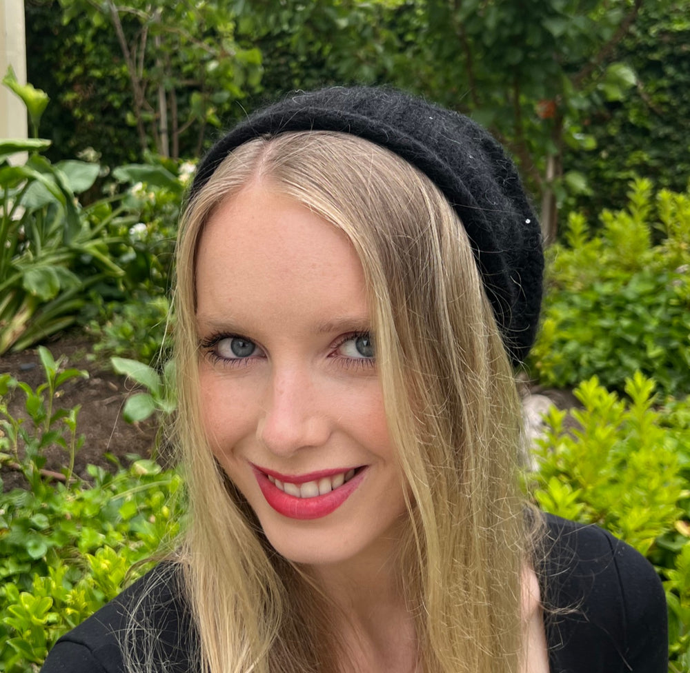 Slouch Beanie - Black Sparkle