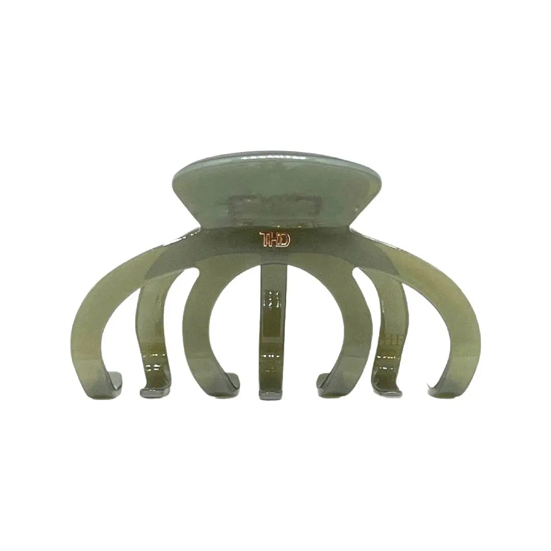 Acetate Octopus Hair Claw in Sage