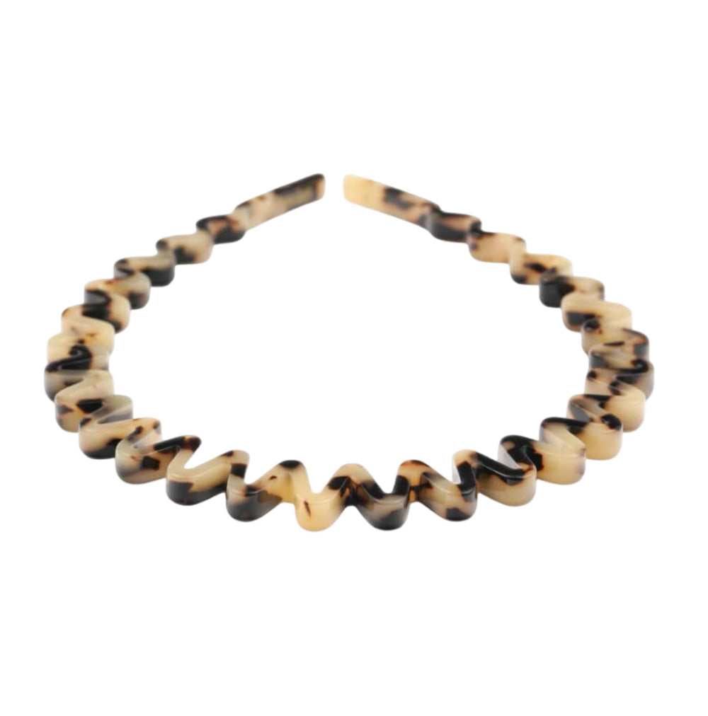WS Acetate Wave Headband - Light Turtle
