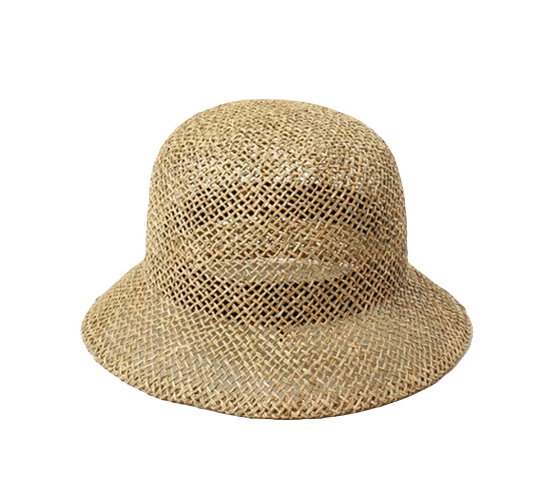 100% Seagrass Woven handmade Cloche Hat Tania Hird Designs